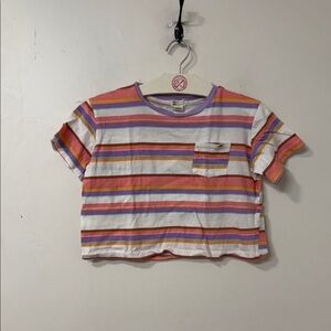 Billabong Multicolor Striped Kids Tee